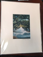 Barbara J. Kline 5×7” Matted Hand Colored Black & White Photograph Signed 2001