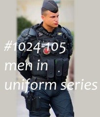 MALE PORTRAIT #1024-105 -MEN IN UNIFORM SERIES -free shipping in usa
