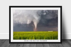 Storm Photography Print – Picture of White Tornado on Spring Day in Texas