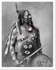Chief Last Horse Native American Oglala Sioux Indian Silver Halide Photo