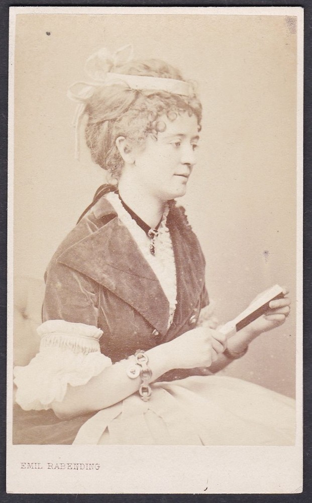 Marie von Rabatinsky Opera Singer Opera Vienna Portrait CDV Photo 1870