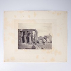 Francis Frith British Albumen Photograph Fallen Colossus Memnonium Egypt 19th C