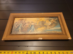 Antique 1920’s Chromolithograph L’Aurora by Guido Reni Original Classic Frame