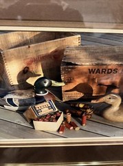 john fulton color print signed Decoys Ammo Duck Calls (hunting) Framed