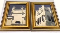 Original CohAn Vintage Art Photographs Architectural Key West Fla Matching Frame
