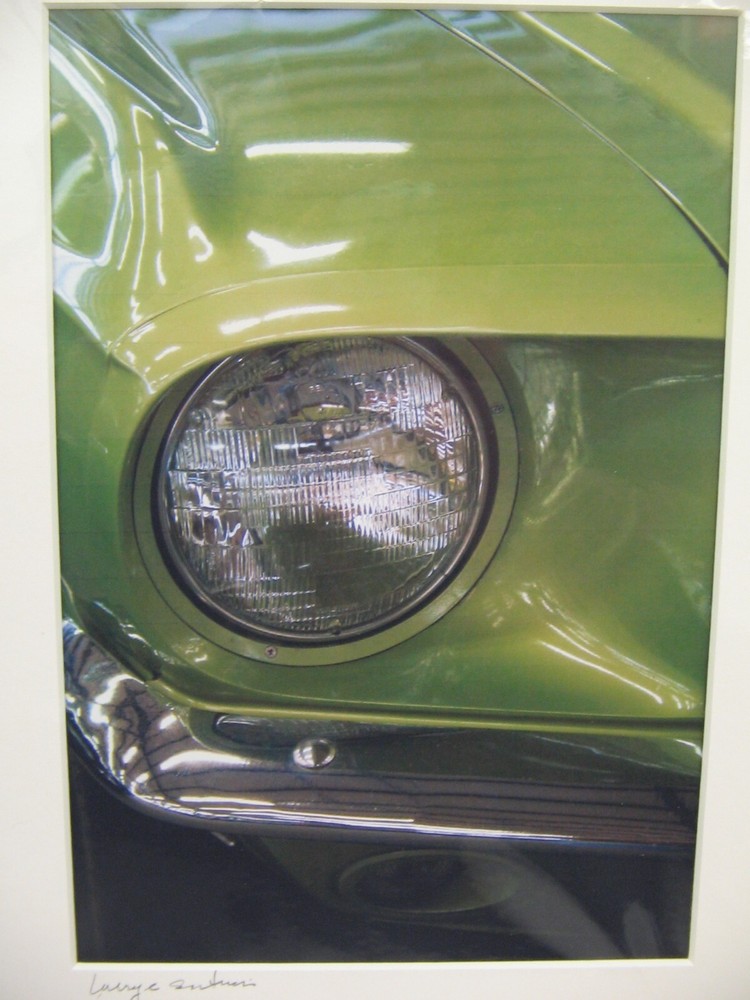 MATTED PHOTOGRAPHY 1966-69 Mustang Olive Gold Green 16×20 By Larry Santucci