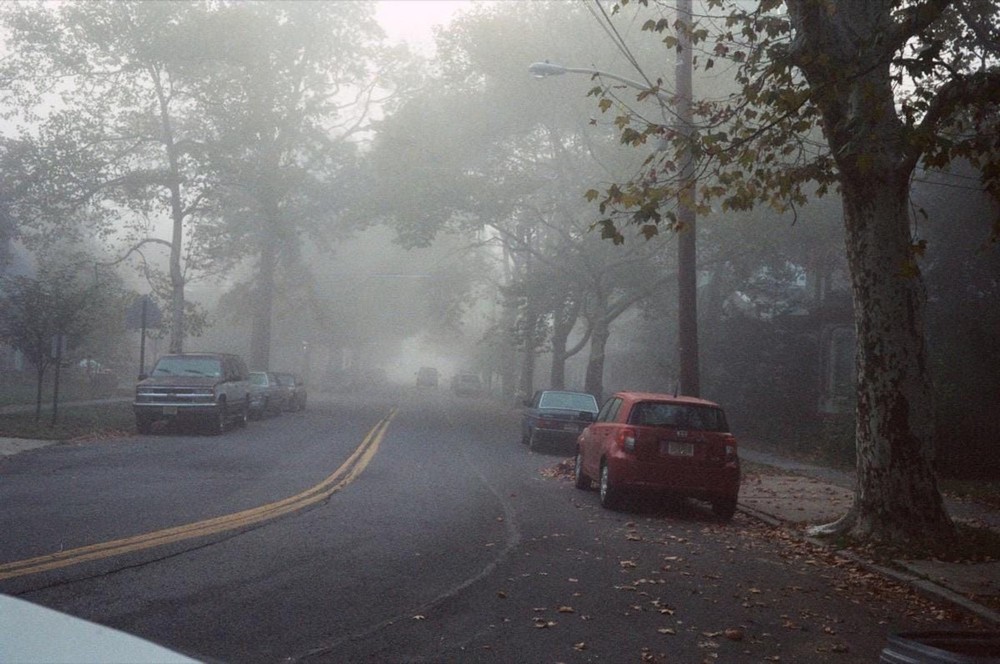 5×7 Main Street Fog Photography Print — Riverton NJ 2005