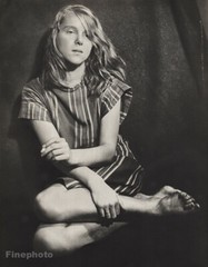 1947 Young Blonde Female Smoking Portrait Vintage Photo Gravure By Carel Blazer