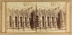 Italy Milan Cathedral c1858 Photo Alessandro Duroni Stereo Vintage Album