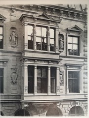 Large Phototype 1889. Berlin. House Voßstraße 33. Bay Window. Hermann Oskar Reck