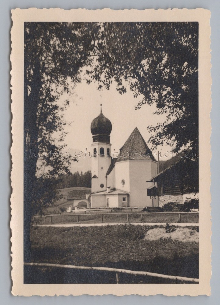 Berchtesgaden Oberau 1933 – Church Farmhouse – Old Photo 1930s