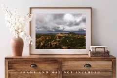 Caprock Canyons Photography Print: Texas Panhandle Stormy Sky Landscape Photo