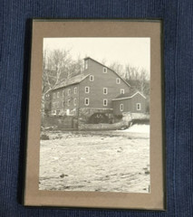 Vintage Framed Black & White Photo – Red Mill , Clinton, New Jersey