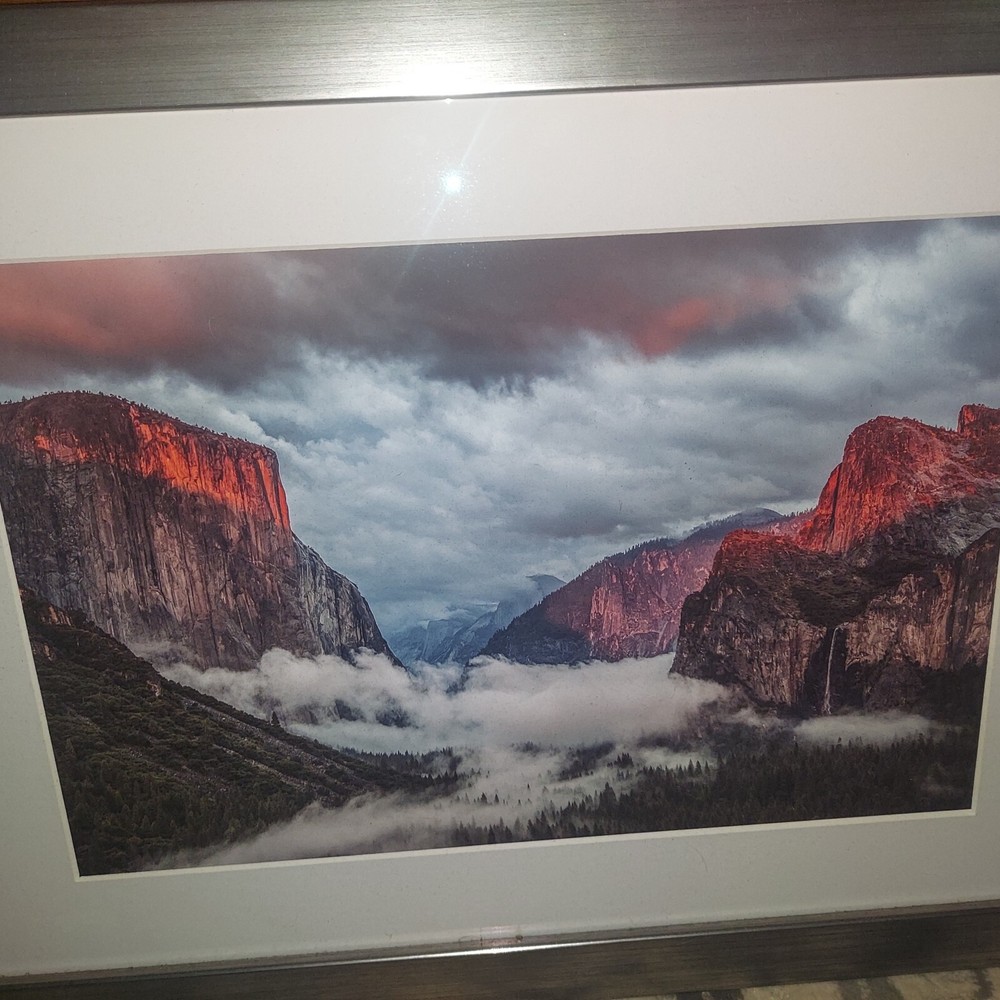 JIMMY CHIN Yosemite Sunset After The Storm Custom Framed Print L@@K Nature Photo