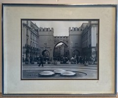 Original Photograph Signed On Matte ?“JK”? Titled “Munichs Karl’s Gate” & D 1984