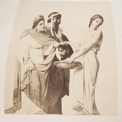 Photo Albumin Fresco Of The Dome Of The Saint Augustine Church 21X21cm 1860