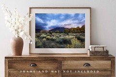 Taos Mountain Photography Print: New Mexico Rocky Mountain Landscape Photo