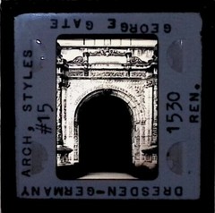 Vintage Art History Slide Photo Dresden Germany arch styles 1530 Ren architectur