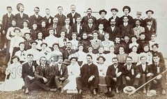 Men & Women in a Ceremony 1910-20s DIGITAL DOWNLOAD Print at Home Photo B & W
