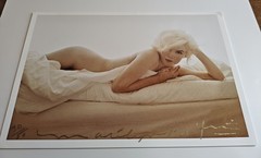 Bert Stern – Marilyn Monroe – Marilyn nude on the bed – limited & signed