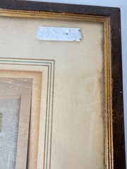 Wallace Nutting Hand Tinted Photo Art of Colonial Style Women at Home
