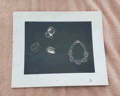 Rare Original 7″ X 9″ Modern US Jewelry Silver Gelatin Photo By MOMA 1953
