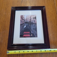 Black Cherry Framed Venice Photo Art 12″x10″