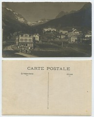 55091 – Village in an Alpine Valley – undated photo