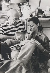 ANDRÉ VILLERS – PABLO PICASSO & JACQUELINE – SILVER GELATIN PRINT – 1955