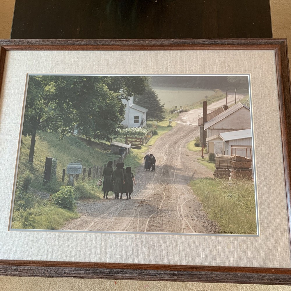 John W. H. Thomas SIGNED + Limited Framed 1985 Photography «Evening Walk» NM