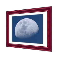 Daytime Moon, Wall Decor 8×10 inch Print Waxing Gibbous Phase 73 Percent M0799