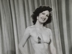 Vintage Burlesque Stripper Photo Hollywood Hollywoodana Burly-Q cheesecake RARE