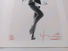 Bert Stern – Marilyn Monroe -with black white scarf – limited & signed