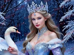 Winter Forest Fairy Digital Image Picture Photo AI Art Sample Product Collection