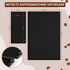 Silicone Mat Pad for Coffee Maker, Large Silicone Mat with Edge 60 x…