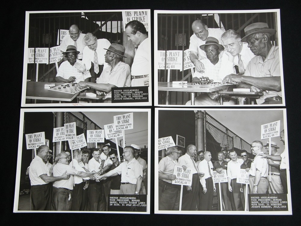 UNITED STEELWORKERS UNION TEAMSTERS PITTSBURGH Vtg Photograph Howard Hague 1950s