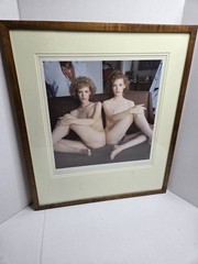 Nude «Twins» Photo Art Frames Wall Hanging By Becky Young 1979 BIG Redhead Women