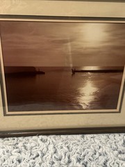 Professional Framed Photography Evening Boats Photograph Not Print 17×20