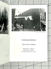 Thomas Roma (b. 1950) Art Show Announcement Card – Seen And Unseen