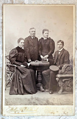 KAB photo around 1900, noble family from Frankenberg in Saxony