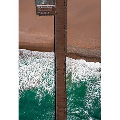 Ventura Pier California Wall Art Photo Print, Aerial Pier Photography Ventura CA