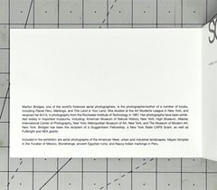 Marilyn Bridges (b. 1948) Art Announcement Card 1999 – Landscapes From The Air