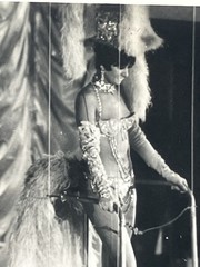 Rare 1950s Burlesque Lingerie Show- Risqué- Black & White Photo- Vegas ?