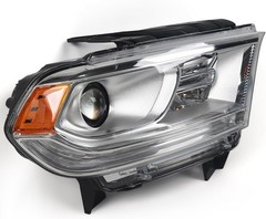 Halogen Headlight Assembly Compatible with Dodge Durango 2014-2020 Replacement C