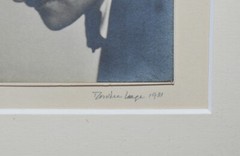DOROTHEA LANGE-NJ Photographer-Hand Signed LIM.ED Gelatin Silver-Roi Partridge