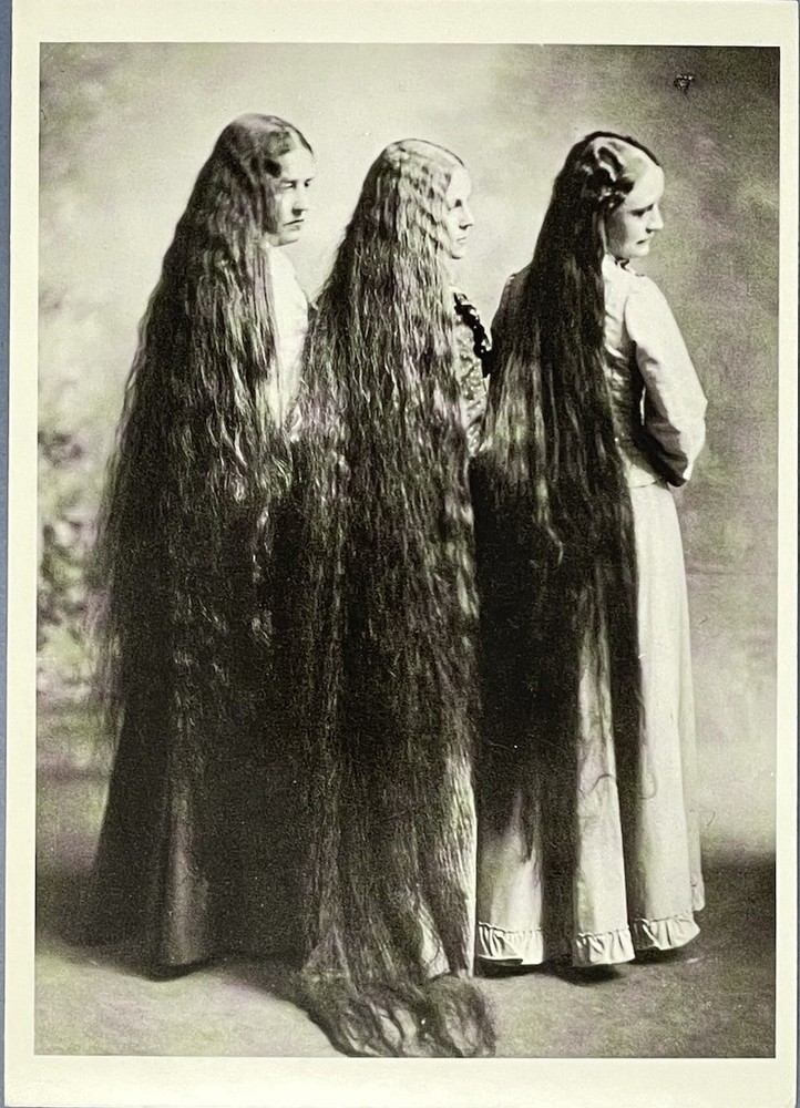 Belle Johnson Art Photo Print Card Fotofolio 4.25”x6” Three Women c. 1900