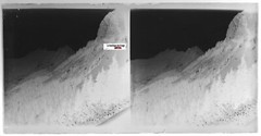 Mountain, Nature, Glass Photo Plate, Stereo Negative Black & White 9×18 cm
