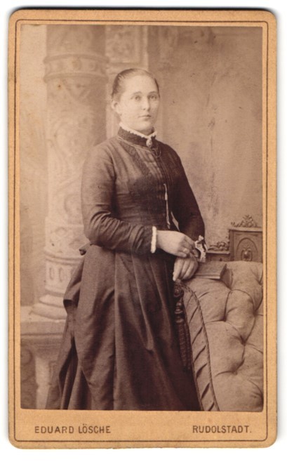 Photograph Eduard Lösche, Rudolstadt, Wall Street 454, Common Lady with z