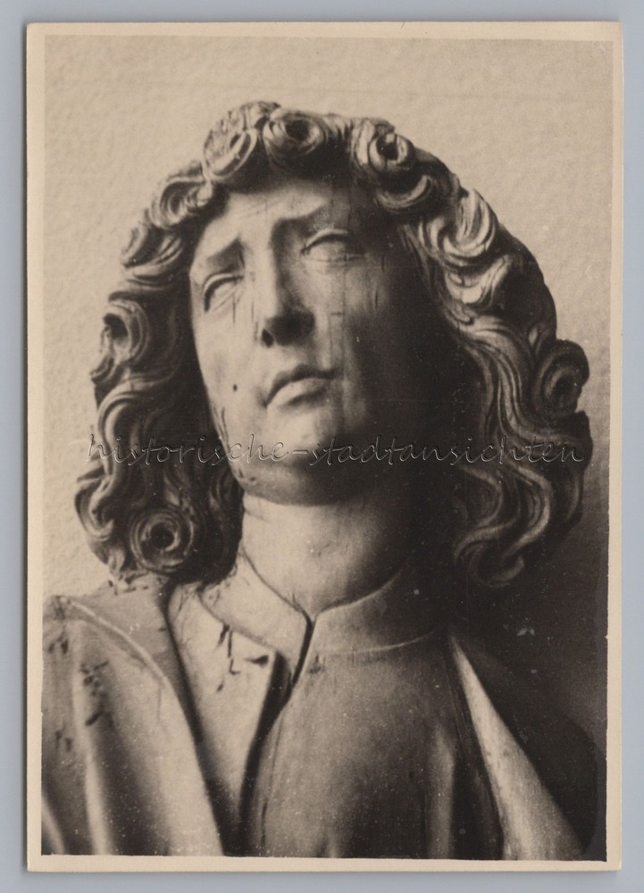 Würzburg 1949 – Tilman Riemenschneider Bust – Old Photo 1940s