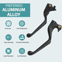 Premium Aluminum Motorcycle Brake & Clutch Lever Compatiable with Harley Spor…